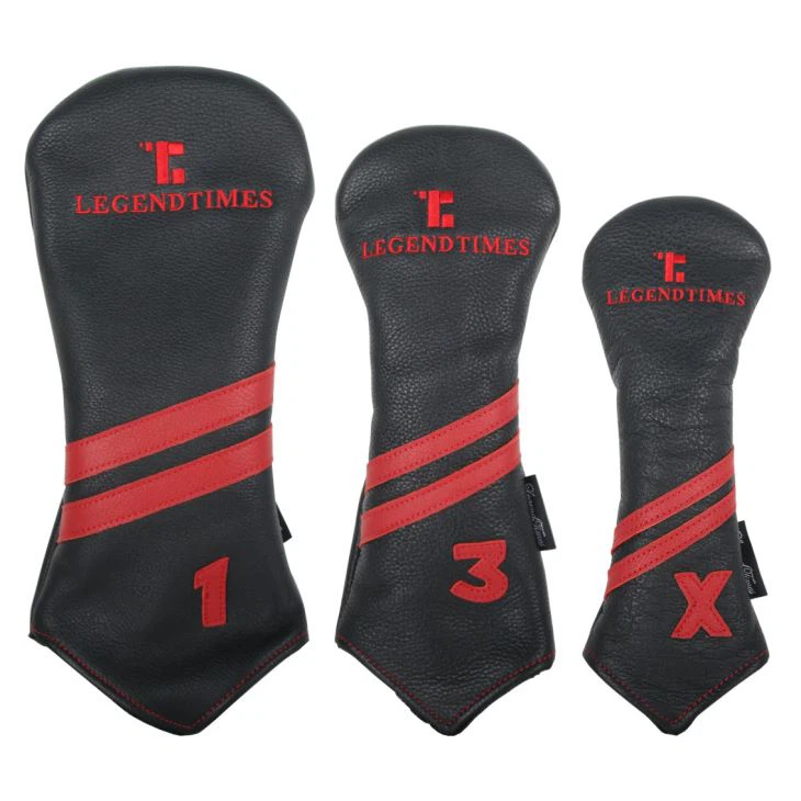 Real Leather Golf Covers For Driver, Fairway Wood And Hybrid